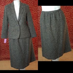 Vintage Gray Skirt Set